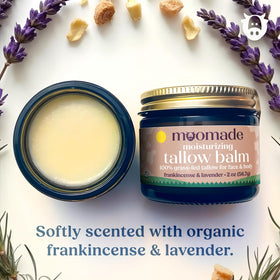 moomade Organic Beef Tallow Balm texture close-up