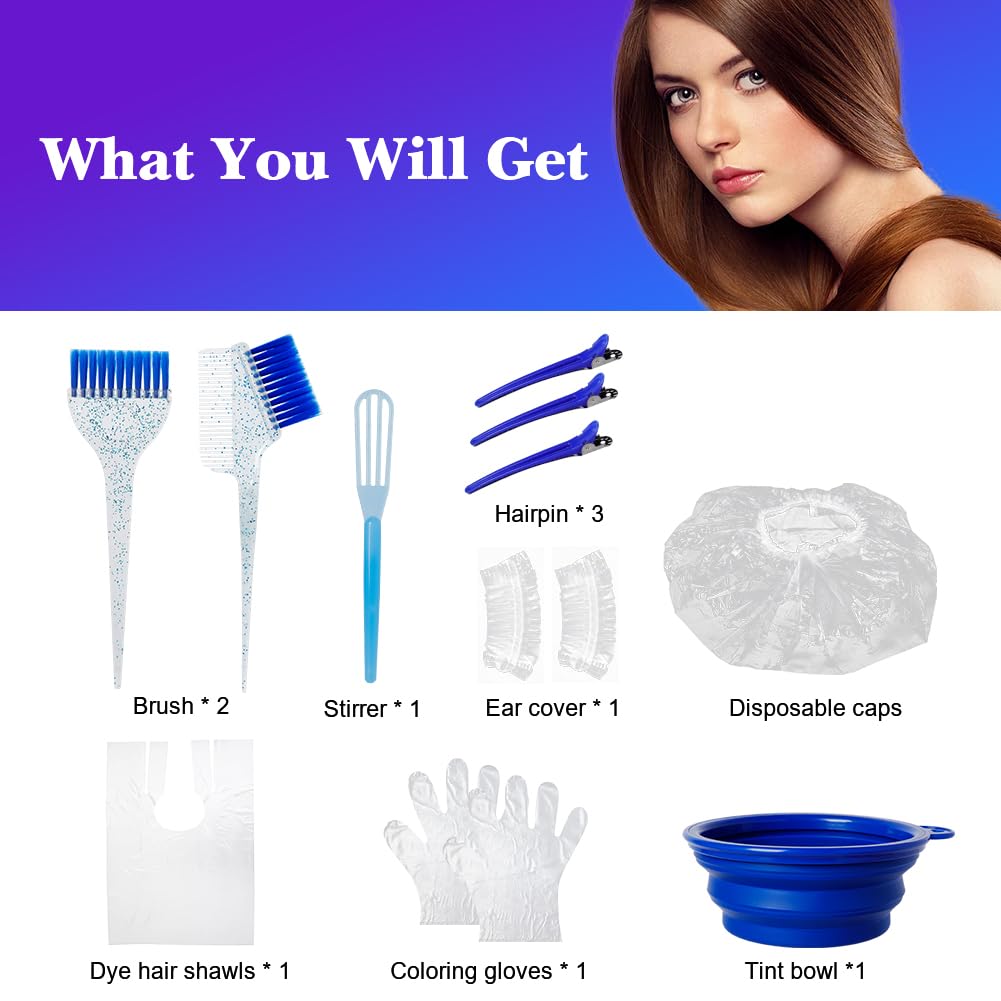 MOONMINI complete hair dye kit packaging