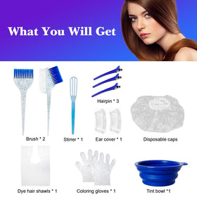 MOONMINI complete hair dye kit packaging