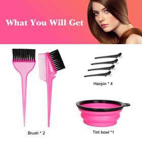 MOONMINI hair dye bowl set displayed on a countertop