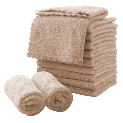 MOONQUEEN Microfiber Facial Cloths 12 Pack front view