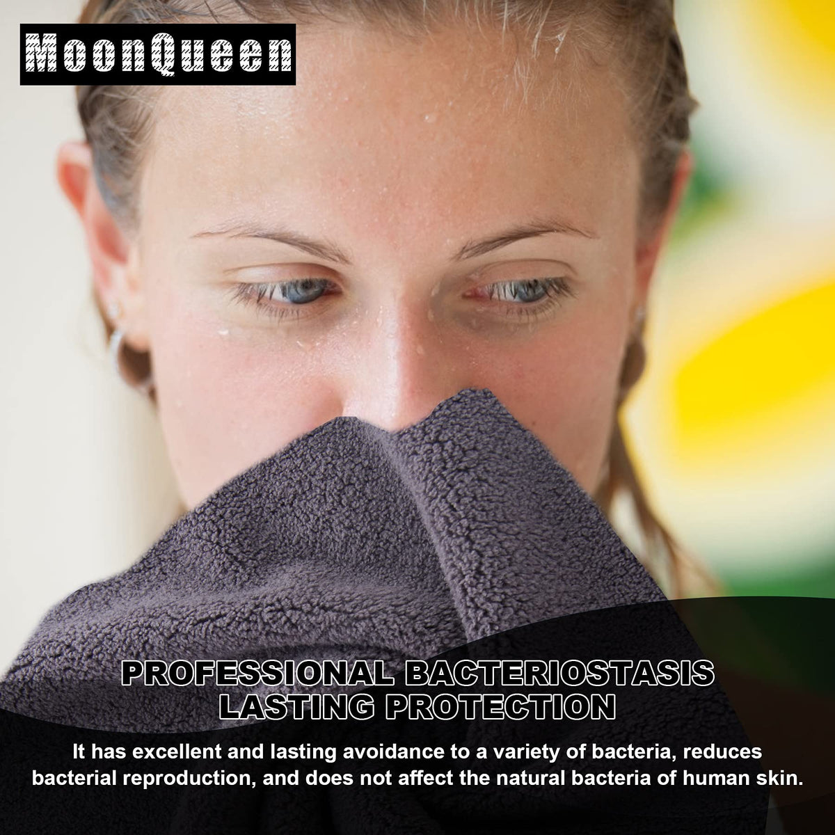 MOONQUEEN Microfiber Facial Cloths 12 Pack packaging
