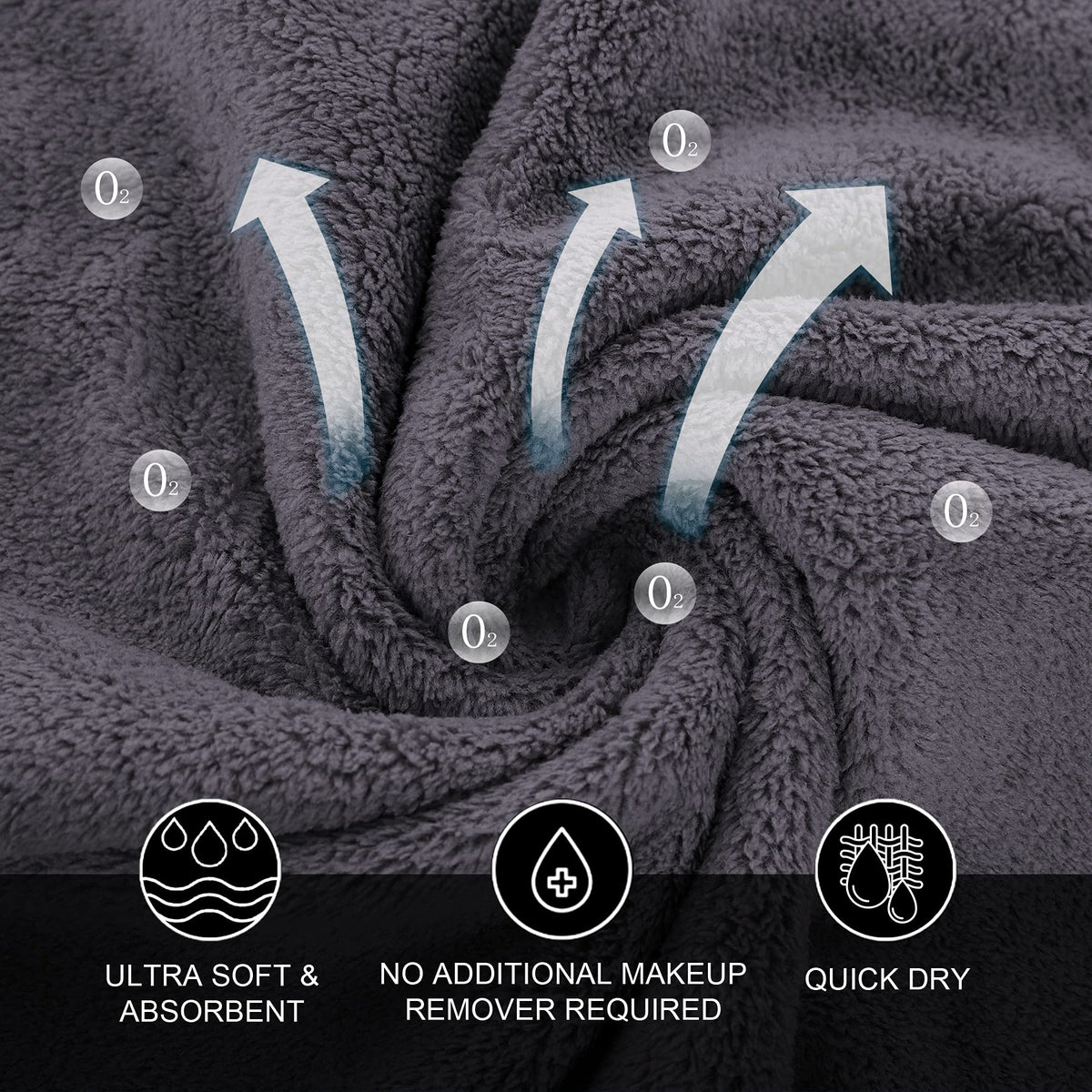 MOONQUEEN Microfiber Facial Cloths being used to remove makeup