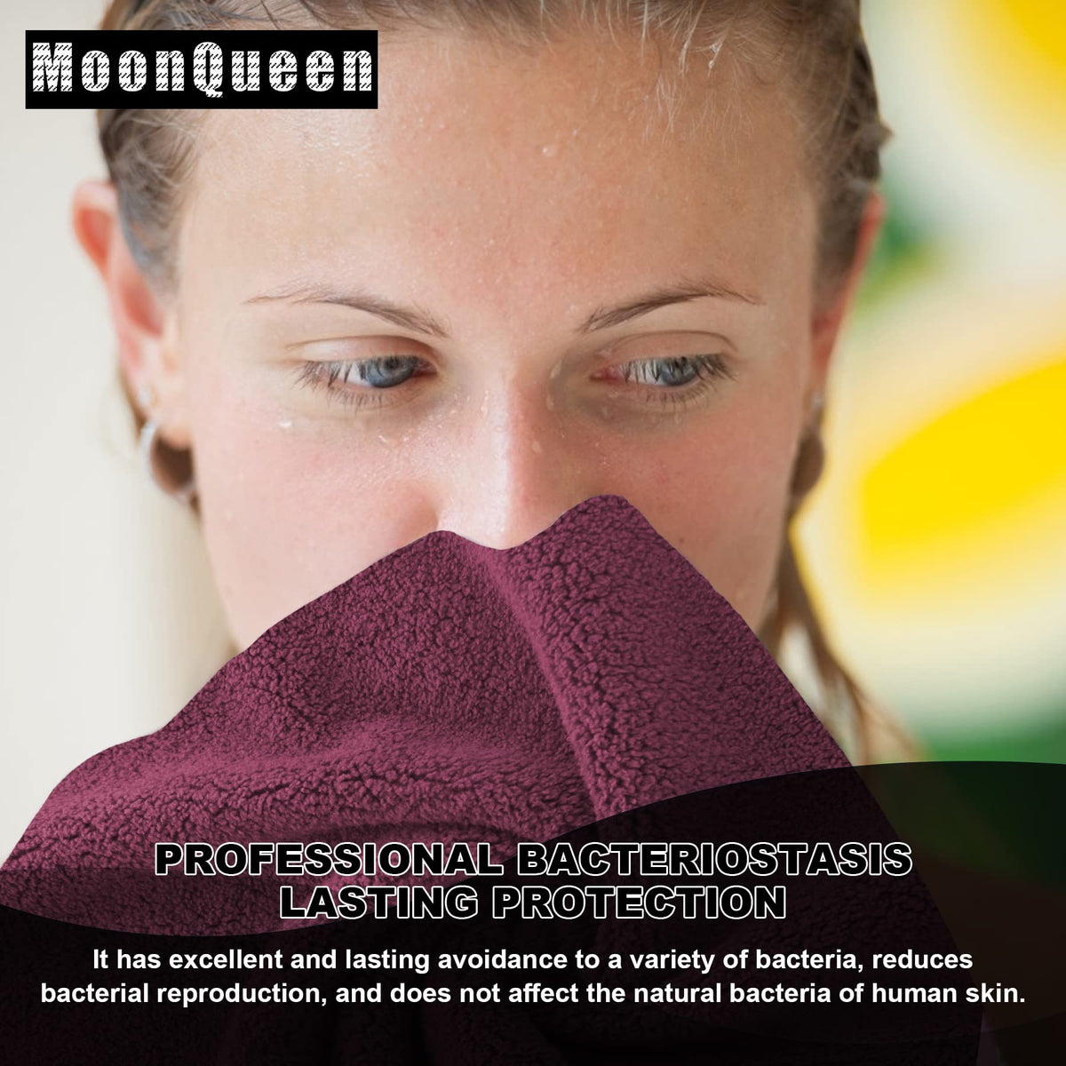 MOONQUEEN Microfiber Facial Cloths drying quickly