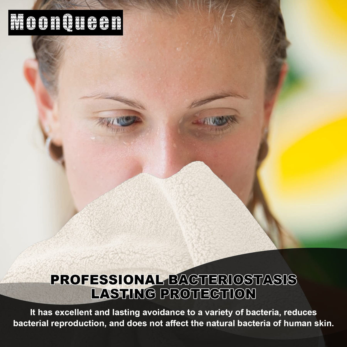 MOONQUEEN Microfiber Facial Cloths drying quickly after use