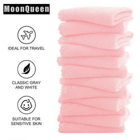 MOONQUEEN Microfiber Facial Cloths folded stack
