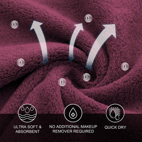 MOONQUEEN Microfiber Facial Cloths for easy makeup removal