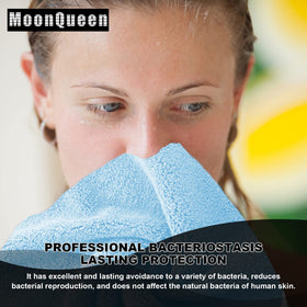 MOONQUEEN Microfiber Facial Cloths in a travel cosmetic bag