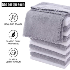 MOONQUEEN Microfiber Facial Cloths in use for makeup removal