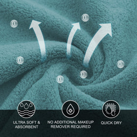 MOONQUEEN Microfiber Facial Cloths in use for makeup removal
