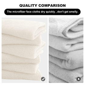 MOONQUEEN Microfiber Facial Cloths on a bathroom counter