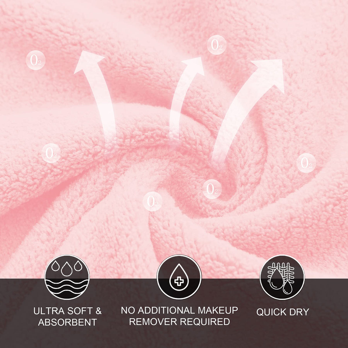 MOONQUEEN Microfiber Facial Cloths packaging details
