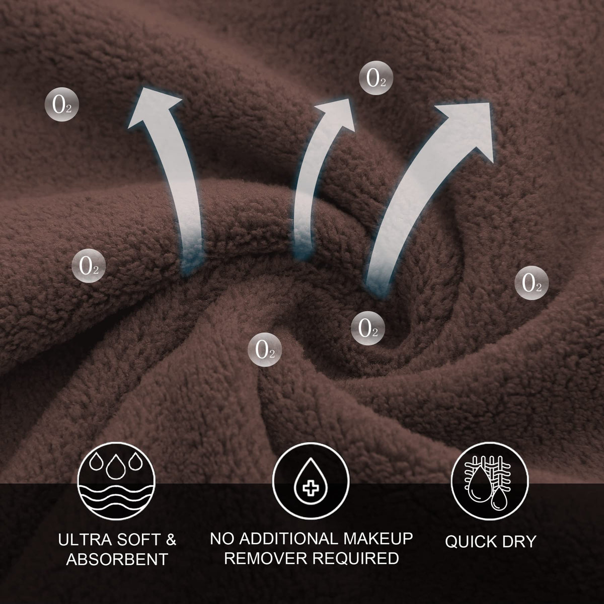 MOONQUEEN Microfiber Facial Cloths packaging front view