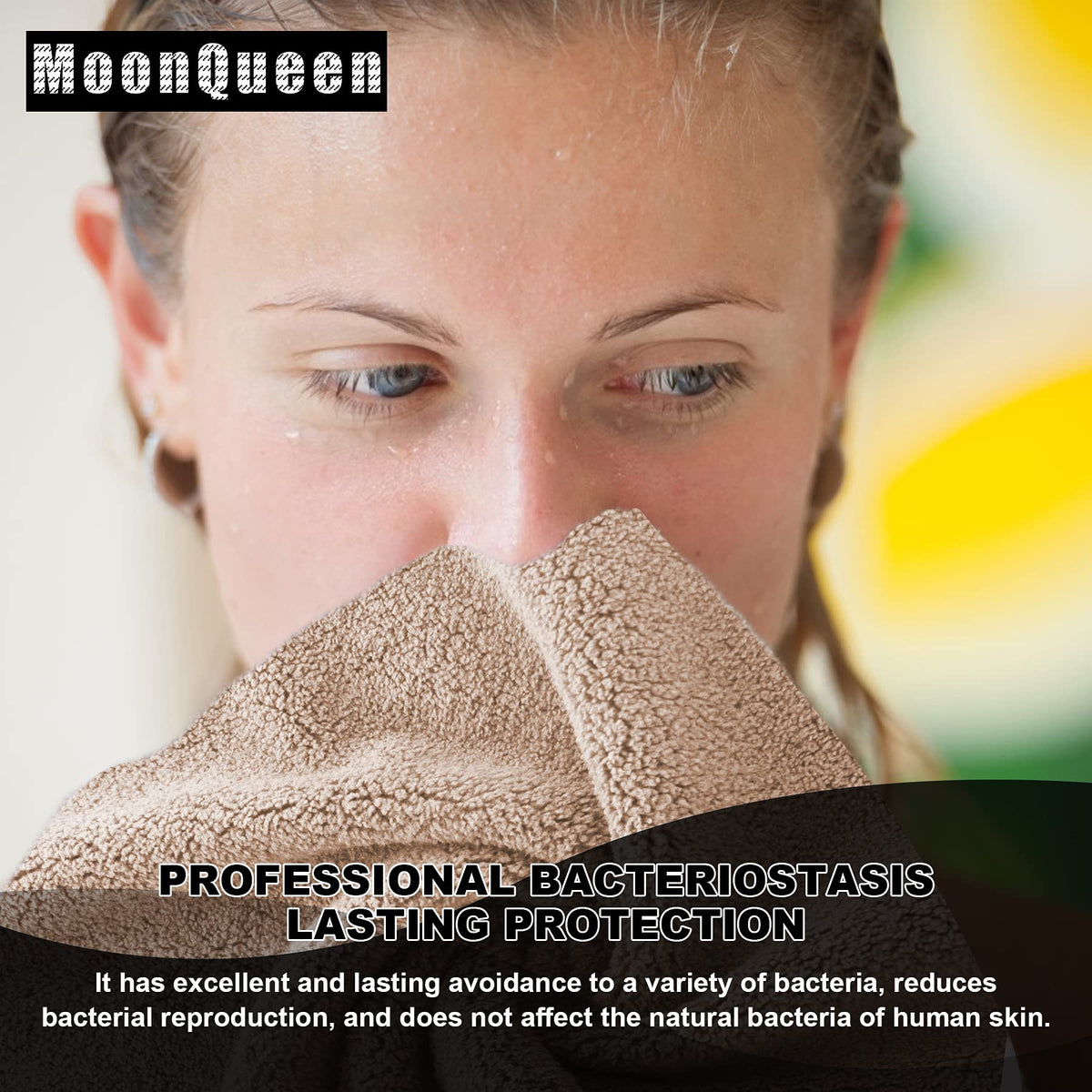 MOONQUEEN Microfiber Facial Cloths showing soft surface