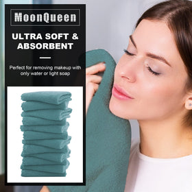 MOONQUEEN Microfiber Facial Cloths showing texture and softness