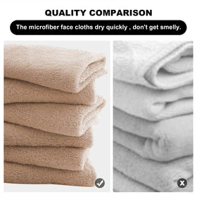 MOONQUEEN Microfiber Facial Cloths stacked neatly