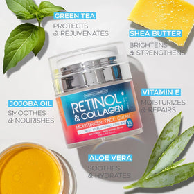 MOONRIN COSMETICS Retinol Cream jars with measuring spoon
