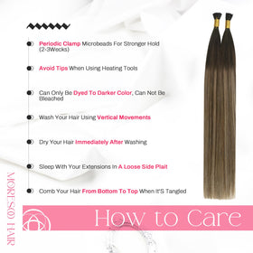 Moresoo I Tip Hair Extensions used in an updo hairstyle