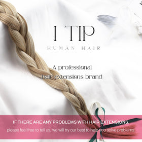 Moresoo I Tip Hair Extensions with heat-styling tools