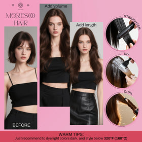 Moresoo Tape-In Hair Extensions installation process