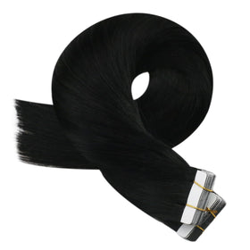 Moresoo Tape-In Hair Extensions showing colour variations