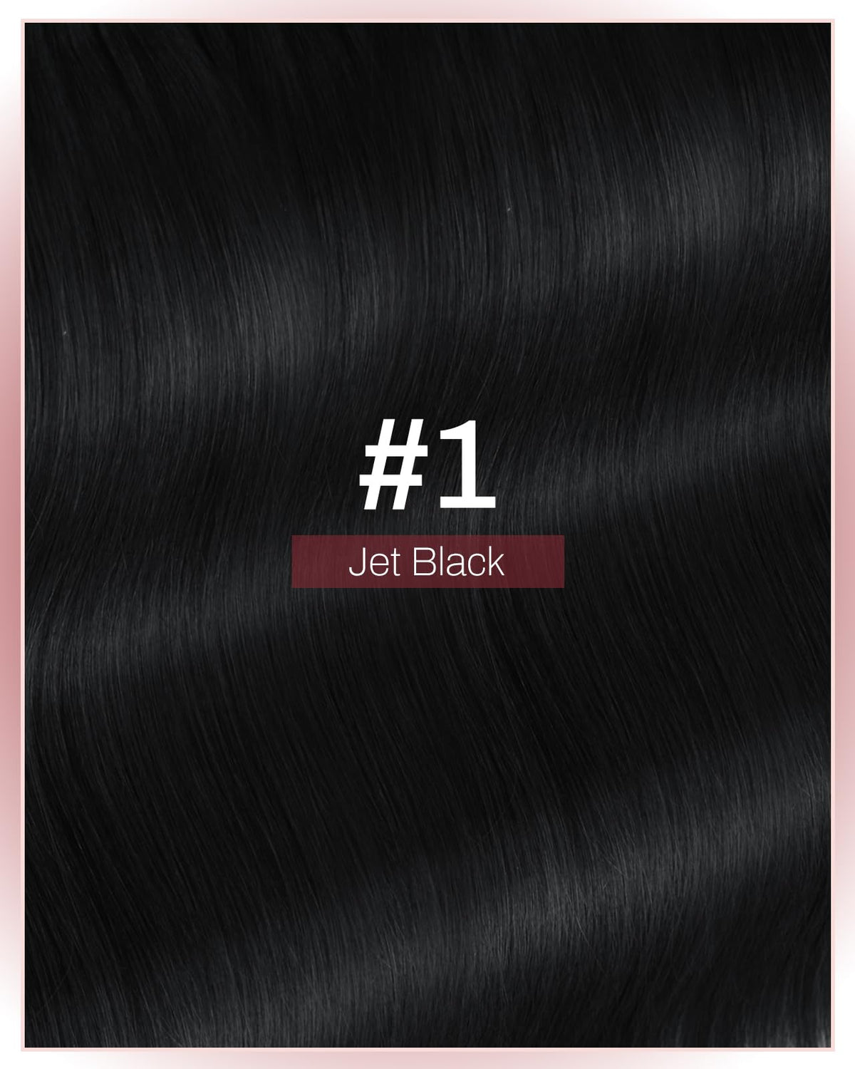 Moresoo Tape in Wefts Human Hair Jet Black 16 inch with styling tools