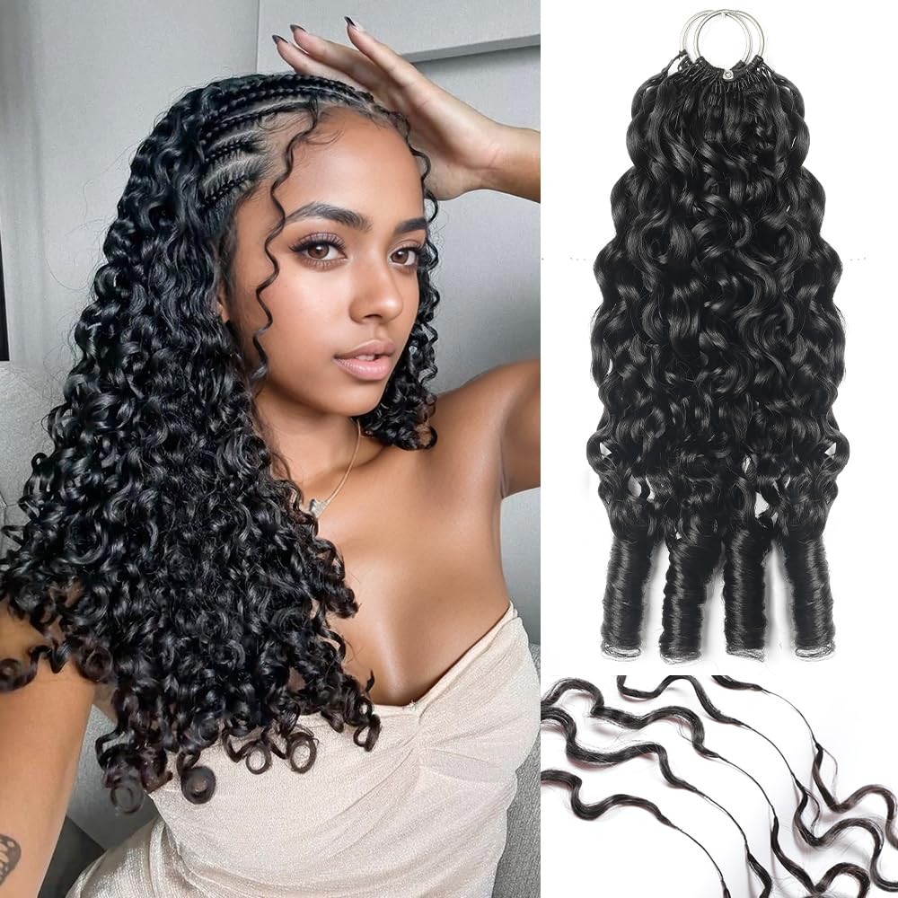 MORGENSTAR Burmese Curly Crochet Hair 18 Inch front view