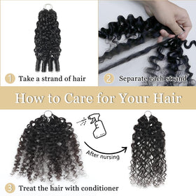 MORGENSTAR crochet hair bundle with crochet hook
