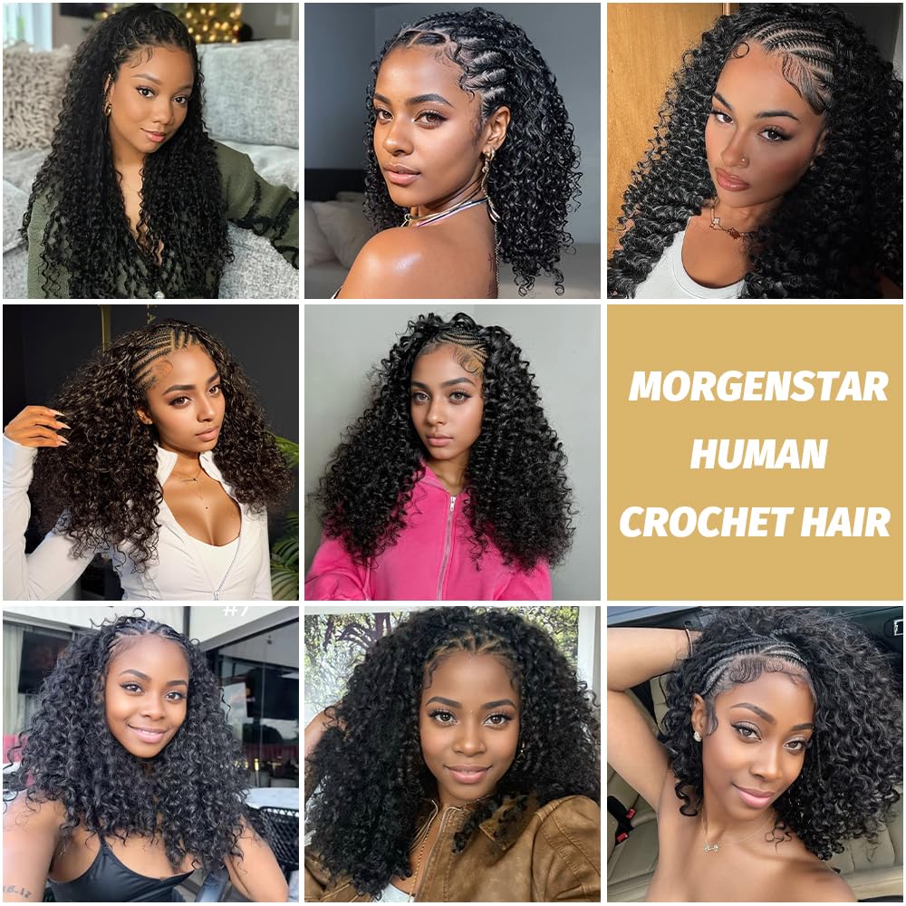 MORGENSTAR crochet hair in a stylish braid
