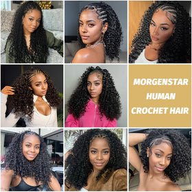 MORGENSTAR crochet hair in a stylish braid