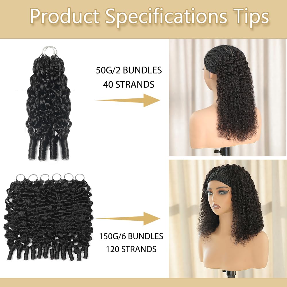 MORGENSTAR crochet hair showing natural curls