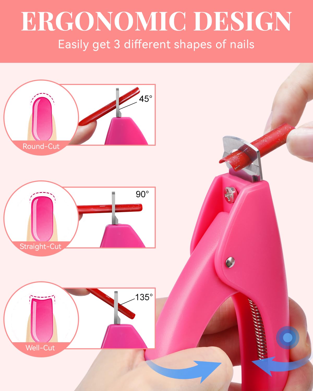 MORGLES 3XL Square Nail Tips being applied on nails