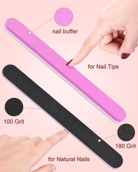 MORGLES 480Pcs Clear Almond Nail Tips in packaging