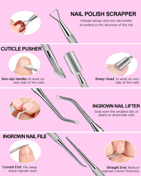 MORGLES nail lifter and cuticle pusher