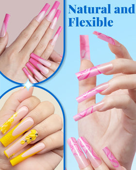 MORGLES nail tips in packaging showing all included items