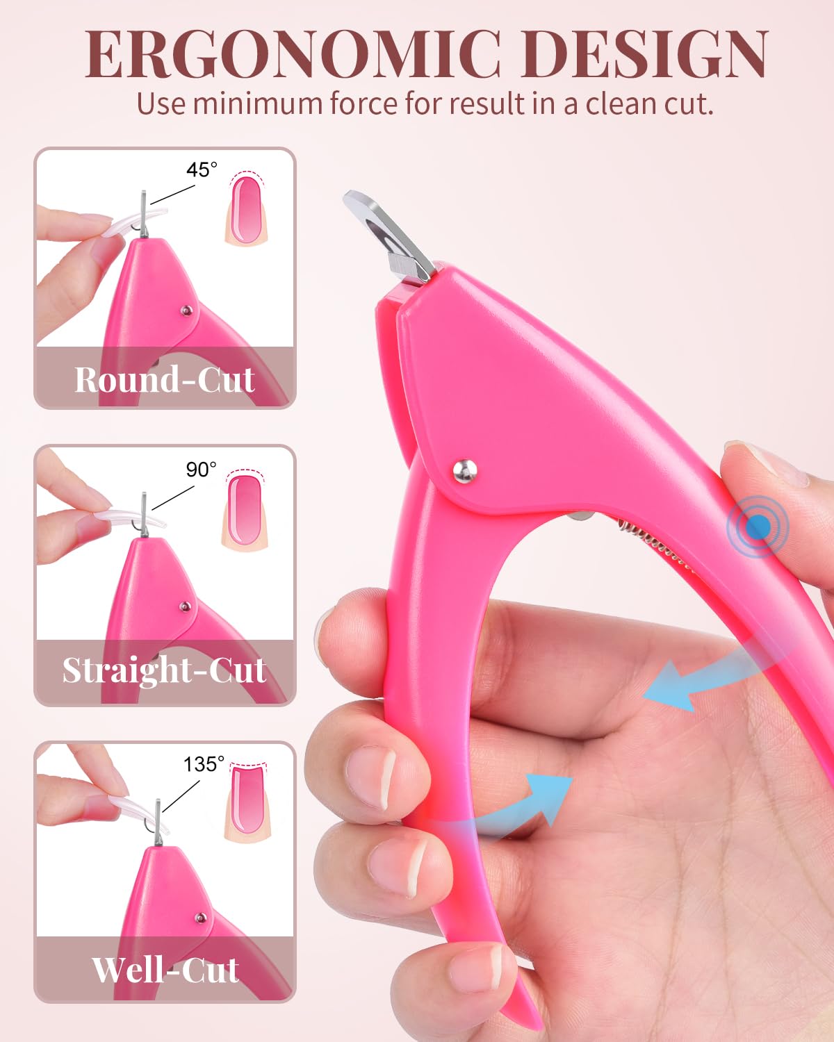 MORGLES nail tips kit packaging with tools and tips visible