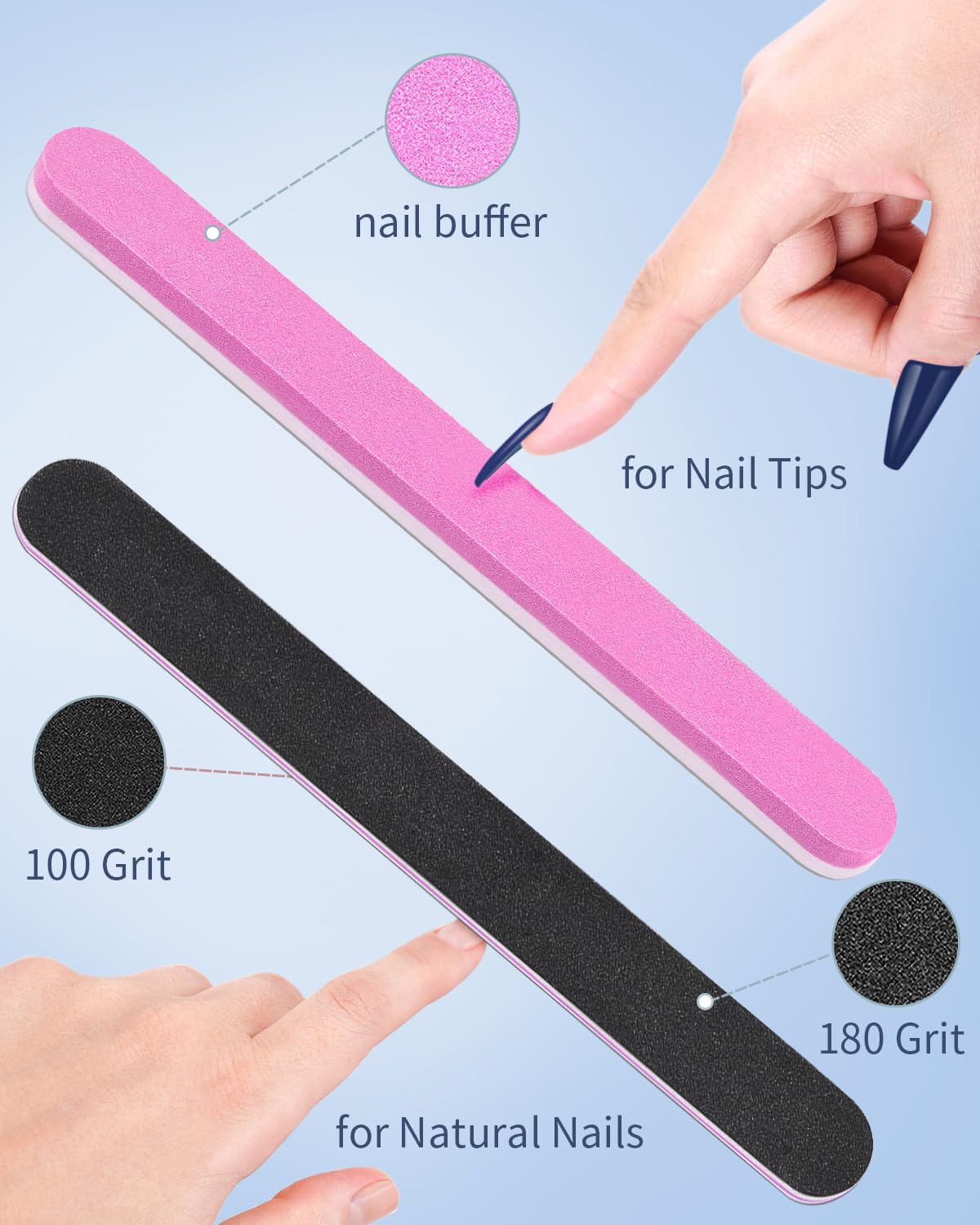 MORGLES nail tips set packaging and contents