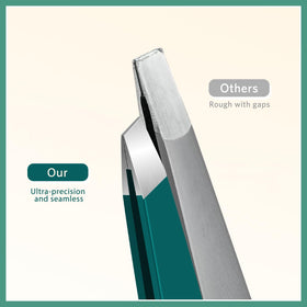 MORGLES Tweezers Set 9 Pcs tools layout on a white background