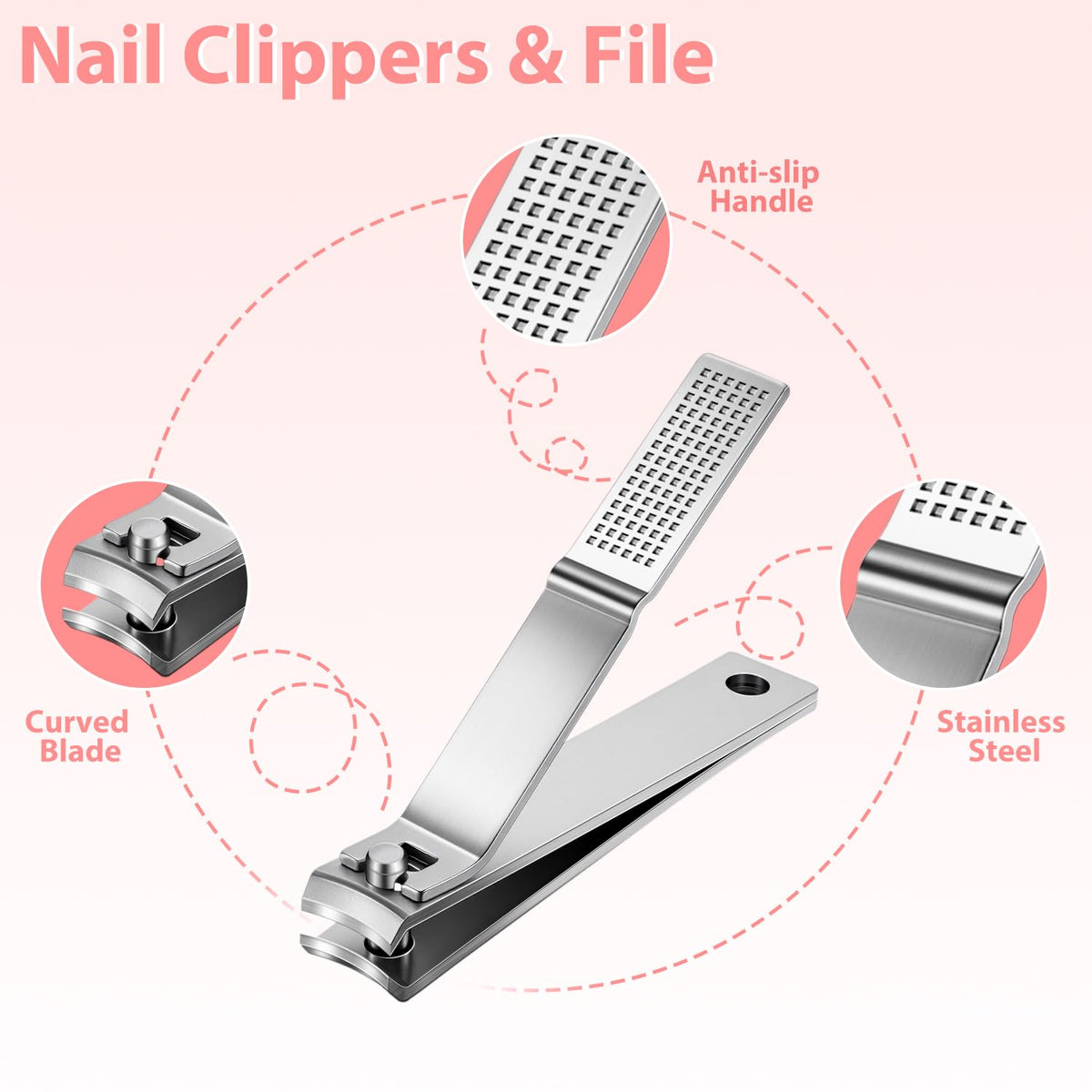 MORGLES tweezers set showing elastic loops in case