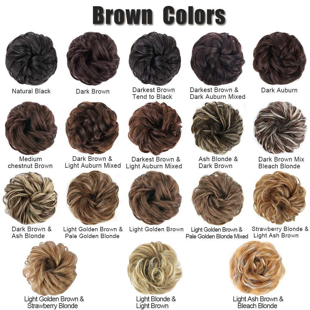 MORICA Messy Bun Hair Piece in a party setting