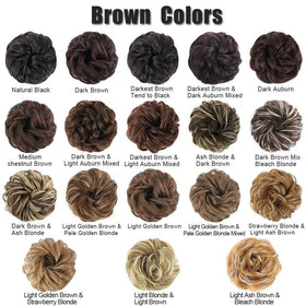 MORICA Messy Bun Hair Piece in a party setting