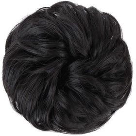 MORICA Messy Bun Hair Piece Jet Black with clips