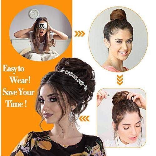MORICA Messy Bun Hair Piece packaging with accessories