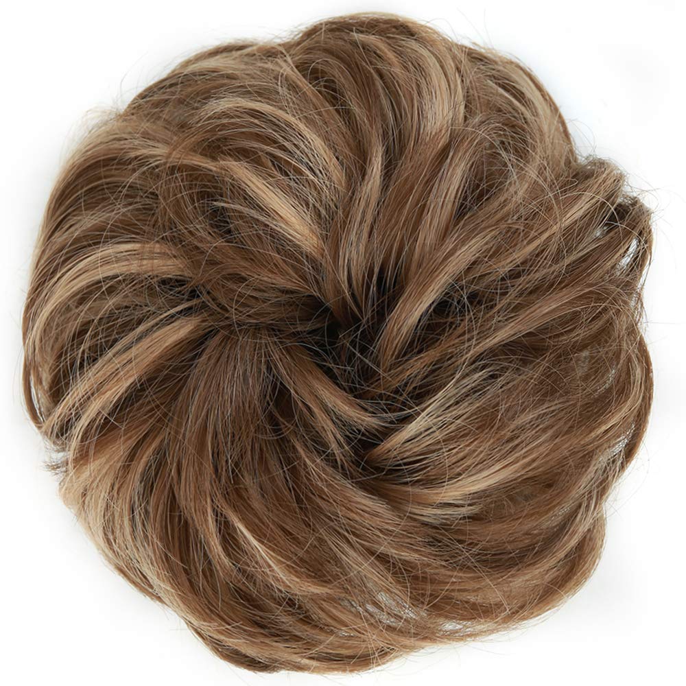 MORICA Messy Bun Hair Piece side view showcasing texture