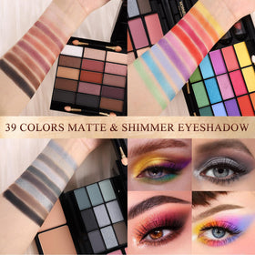 MORNECA makeup kit open displaying eyeshadows and blushes