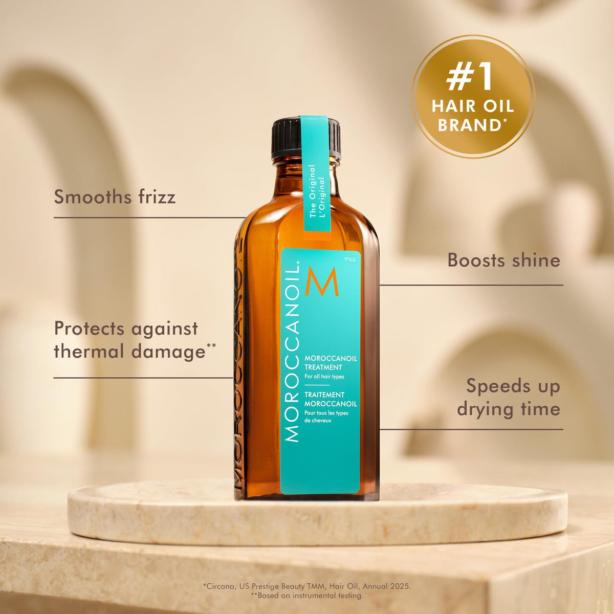 Moroccanoil 1.7 Fl. Oz. in lifestyle setting