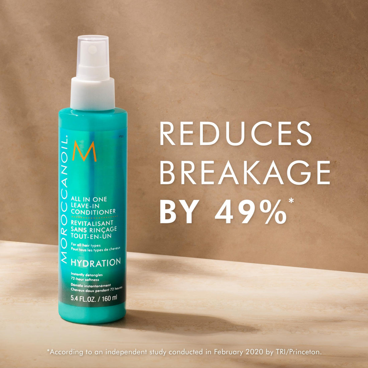 Moroccanoil All In One Leave-in Conditioner 5.4 Fl Oz with argan oil background