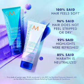 Moroccanoil Blonde Perfecting Purple Shampoo 6.7 Fl Oz back view