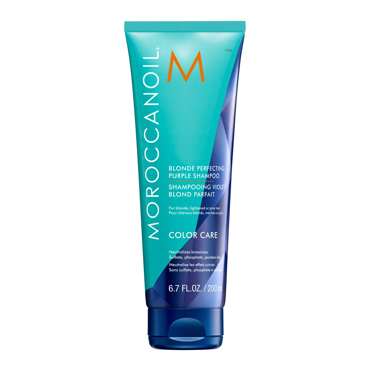 Moroccanoil Blonde Perfecting Purple Shampoo 6.7 Fl Oz front view