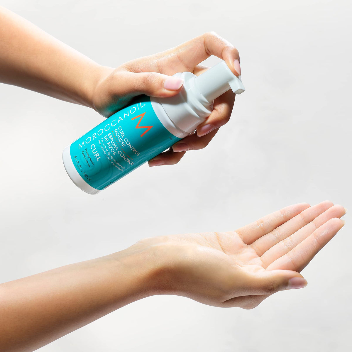 Moroccanoil Curl Control Mousse 5.1 Fl. Oz. product texture